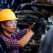 Worker in industrial facility