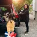Family Charging Electric Car