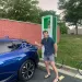 Sierra Club Staffer Charging EV
