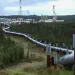 The Trans-Alaska pipeline and pump station north of Fairbanks, Alaska