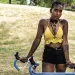 Sara White on the Juneteenth Blackout ride.