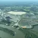 An aerial view of the Cumberland Fossil Plant.