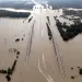 Interstate 69 is covered by floodwaters from Harvey, in Humble, Texas. 