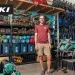 Andrew Pringle of the Washington Trails Association poses in a Seattle gear library space that the organization recently outgrew, due to demand.