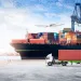boat with shipping containers