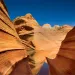 The 190-million-year-old petrified sand dunes known as the Wave undulate in the Paria Canyon–Vermilion Cliffs Wilderness.