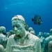 Sculptor Jason deCaires Taylor crafted his underwater installation The Silent Evolution off the coast of Cancún, Mexico.