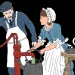 illustration of two people pumping tea