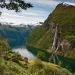 Farms from the Middle Ages cling to Geirangerfjord's banks.