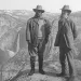 Theodore Roosevelt and John Muir on Glacier Point, Yosemite Valley, California, in 1903.