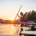 Kayaking sunset