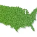 green USA map
