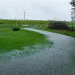 Timothy Williams yard during rain