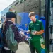 After stopping in Mariposa for breakfast, writer Carmen Kohlruss gets checked back onto a YARTS public transit bus before traveling into Yosemite National Park via the Highway 140 route.