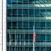 US United States Securities and Exchange Commission SEC entrance architecture modern building sign, logo, american flag, glass windows stock photo