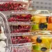 Cut fruit in plastic