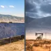 solar panels and oil drilling pumpjacks