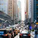 Traffic jam on 42nd street in Manhattan, New York City