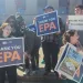Advocates in front of US EPA Building in Washington DC
