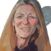 Illustrated portrait of Delia Malone, smiling at the camera