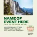 Social media event sample graphic