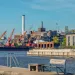 BRESCO trash incinerator in the background with Baltimore's Locus Point in the foreground. 