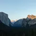 Shadows descend on Yosemite National Park.