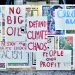Photo of signs for a livable future