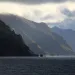 Coast of Unalaska Island just before sunset, Aleutian Islands, Alaska, United States