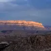 Sun setting over a cliff face in Big Bend National Park