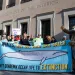 Conservation groups rally to oppose the Trump administration's convening of the Endangered Species Committee, at the Interior Department in Washington.