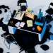 A desk covered in oil. Photo illustration by Tonje Thilesen for ProPublica