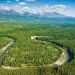 British Columbia's Flathead Valley, mountaintops intact.