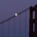 Golden Gate Bridge at lights out