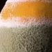 Powder mold on a decaying orange.
