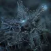 Photographer Alexey Kljatov uses a reverse-lens macro technique to capture snowflakes on his balcony in Moscow.