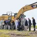  Iberdrola Renewables and Amazon Web Services break ground in an empty field in rural North Carolina.