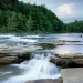 Youghiogheny River flows through the forests of Ohiopyle State Park, Pennsylvania.