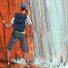 Behunin ends high above Zion's main canyon, requiring two rappels down Nearly 300 feet of rock to reach the bottom. It began to rain harder, but we still felt no sense of urgency.