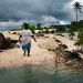 High tides mean big trouble for Kiribati's overcrowded atolls. Frequent flooding has killed off many coconut trees, a major source of residents' food and income. 