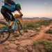 Tyson Swasey mountian biking on the Hymasa trail, Moab, Utah.