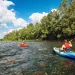 Kayakers on the James River, Virginia, near the Applewood Inn in Lexington