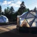 Sierra House Elementary, in South Lake Tahoe, California, sports two growing domes.