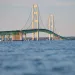 Below the Mackinac Bridge runs Enbridge Line 5, transporting 23 million gallons of oil and liquid gas every day.