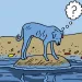After a factory in Mumbai dumps untreated industrial waste and dyes into a river, local dogs turn bright blue.
