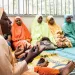 A staff meeting at the Center for Girls' Education in Nigeria.