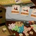 The components of the game Wingspan, including a small birdhouse, eggs, bird cards, food chips, and customized dice.