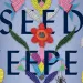 The cover of The Seed Keeper is blue with flowers and two bees.