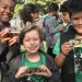 Three fourth graders with their Every Kid in a Park Passes.