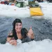 snow swimming
